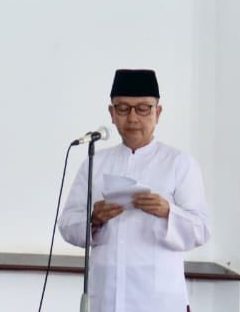 Ket. Foto : H. Hendarsyah, S.IP., M.T., secara resmi membuka Training Center (TC) Tahap I bagi calon peserta MTQ perwakilan Kabupaten Seluma. (Foto : dok mc)